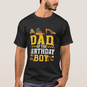 Vader van de verjaardag Jongen Bouw Verjaardag Fam T-shirt