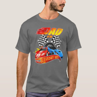 Vader van de verjaardag jongen race verjaardagsfee t-shirt