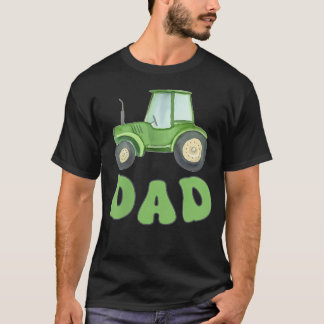 Vader Van De Verjaardag Jongen Tractor Boerderij V T-shirt