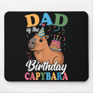 Vader van de verjaardags capybara muismat