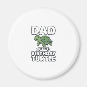 Vader van de verjaardagschildpad Funny Turtle Vade Magneet