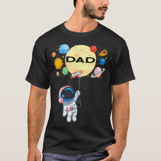 Vader Van De Verjaardagsjongen Astronaut Ruimte Pl T-shirt