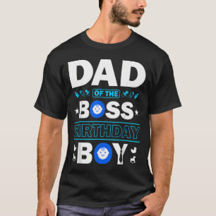 Vader van de verjaardagsjongen Baby Baas Familie T-shirt