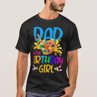 Vader van de verjaardagsmeisje Kleine Kunstenaar S T-shirt