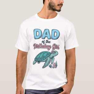 Vader van de Verjaardagsmeisjes Zeeschildpad Vinta T-shirt