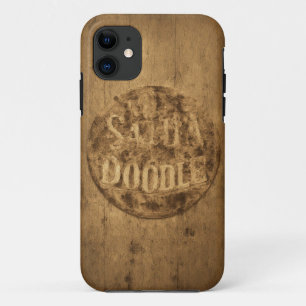 Vader van een Doodle Wood Mobile Hoesje