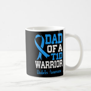 Vader van een T1D Warrior Diabetes Awareness Blue Koffiemok