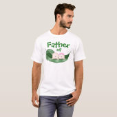 Vader van gemengde tweelingen t-shirt (Voorkant volledig)