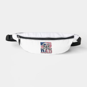 Vader van Golden Retriever Patriottische Vintage H Heuptasje