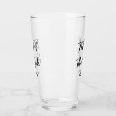 Vader van het Bride Black White Wedding Glas (Links)