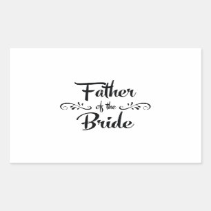 Vader van het Bride Funny Rehearsal Dinner Rechthoekige Sticker