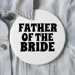 VADER VAN HET BRIDE GROTE BADGE VAN DE ronde knoop Button 6,0 Cm