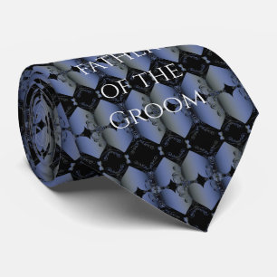 Vader van het Groom Neon Blue Steampunk Wedding Stropdas