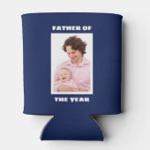 Vader van het Jaar Aangepaste Foto Papa Blikjeskoeler (Achterkant)