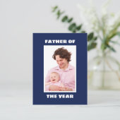 Vader van het Jaar Gepersonaliseerde Foto Papa Briefkaart (Staand voorkant)