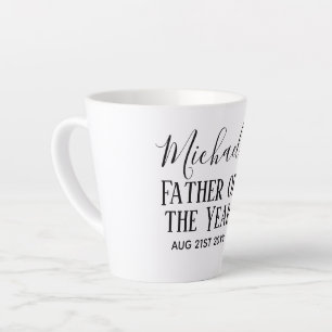Vader van het JAAR PAPA Echtgenoot Man AANGEPASTE  Latte Mok