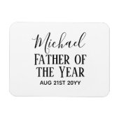 Vader van het JAAR PAPA Echtgenoot Man Aangepaste Magneet (Horizontaal)
