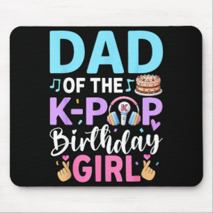 Vader van het K-pop-verjaardagsmeisje Muismat