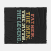 Vader van het man mythe legende fleece deken (Voorkant (Horizontaal))