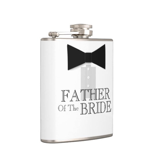 Vader van het Stropdas van Bride Bow Tuxedo Heupfles (Rechts)