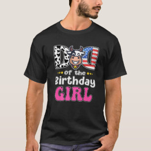 Vader van het verjaardags schattige meisje Koe Boe T-shirt