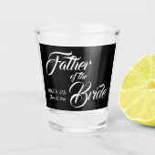 Vader van het witte manuscript van de Bride op Zwa Shot Glas (Voorkant)