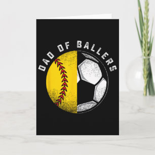 Vader Van Llers Vader Zoon Softll Voetballer Coach Kaart