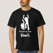 Vader van Two Ghouls Funny Dad Halloween Shirt (Voorkant)