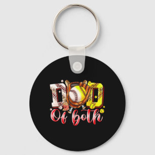 Vader van zowel honkbal softbal vader vintage vade sleutelhanger