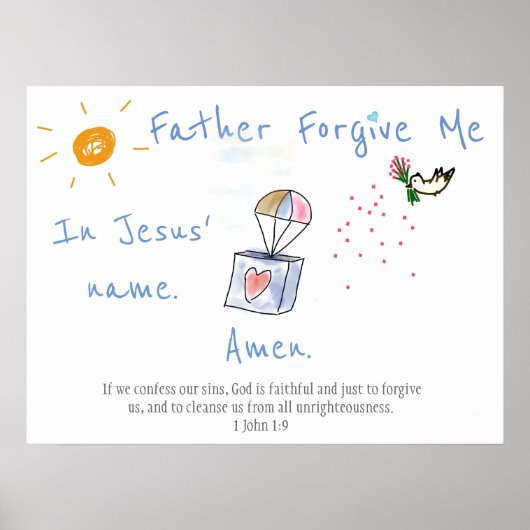 Vader Vergeef me Poster (Voorkant)