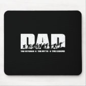 Vader Veteraan Mythe Legende Vaderdag Vader Opa Ve Muismat (Voorkant)