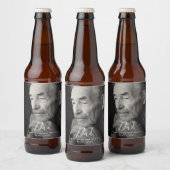 Vader Viering van het Leven Begrafenis Herdenking  Bier Etiket (Flessen)