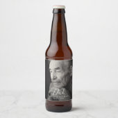 Vader Viering van het Leven Begrafenis Herdenking  Bier Etiket (Voorkant)