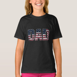 Vader Vlag VS ,Amerikaanse Daddy Vaderdag T-shirt