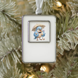 Vader Vogel Ingelijst Ornament Familie Decoratie