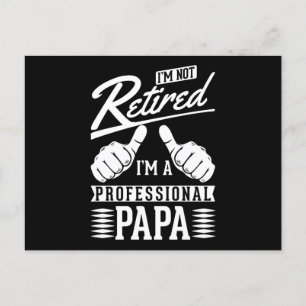 Vader voor vervroegde pensionering briefkaart