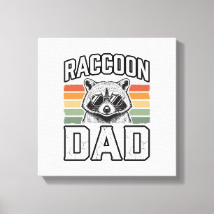 Vader Wasbeer Vintage Gravure Retro Vector Design_ Canvas Afdruk