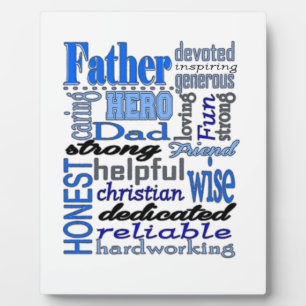 Vader Words Day Papa Pawpaw Fotoplaat