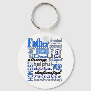 Vader Words Day Papa Pawpaw Sleutelhanger