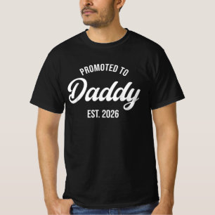 Vader wordt in 2026 Vaderdag 2026 Bevorderd tot Pa T-shirt