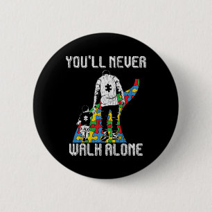  vader zoon familie autisme Kinder autisme AWA Ronde Button 5,7 Cm