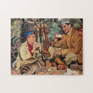 Vader Zoon Jigzaag Sportsman Jigzaag Puzzle Legpuzzel