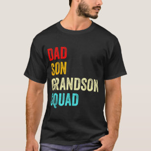 Vader zoon kleinzoon squad bijpassende opa vaders t-shirt