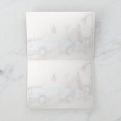 Vader/Zoon-werktijd - Winterbusscène Kaart (Binnen)