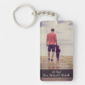 Vaderdag #1 Pap Foto Names Sleutelhanger (Voorkant)