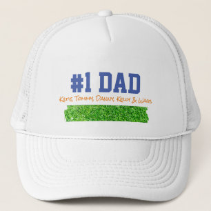 Vaderdag #1 PAPA Kinder NAMEN Grass Fun Trucker Pet