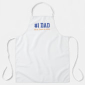 Vaderdag #1 PAPA Kinder namen Plezier Schort (Voorkant)