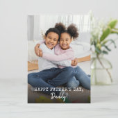 Vaderdag 2 Foto's Feestdagenkaart (Staand voorkant)