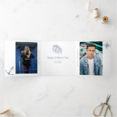 Vaderdag 4 Foto Trifold Kaart Waterverf (Binnen)