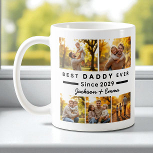 Vaderdag 5 Fotocollage Beste papa ooit Koffiemok